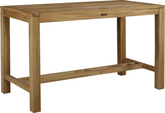Patmos Teak 71 in. Rectangle Bar Height Outdoor Dining Table
