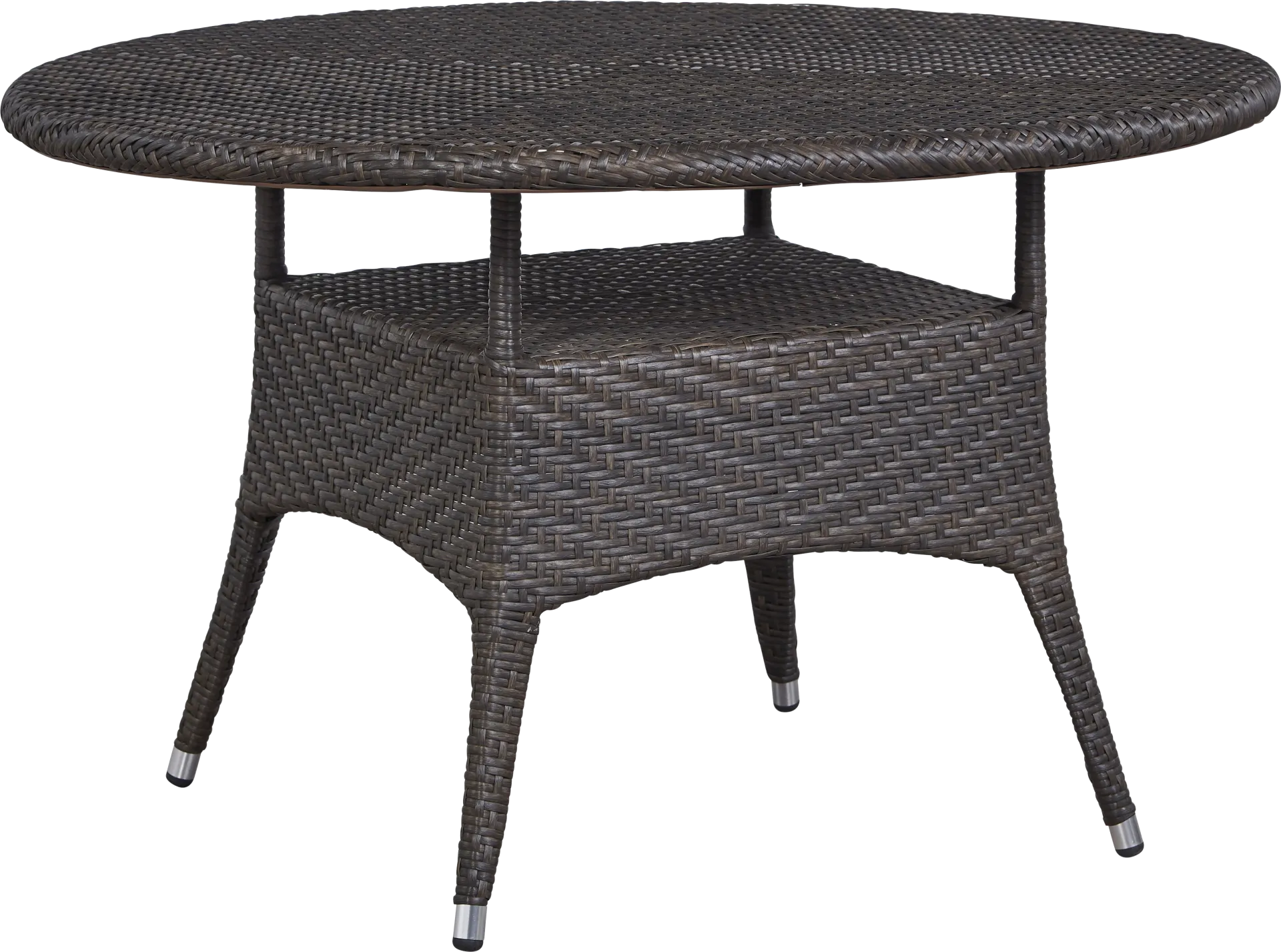 Bay Terrace Brown Wicker 5 Pc 48 in. Round Outdoor Dining Set - Image 2