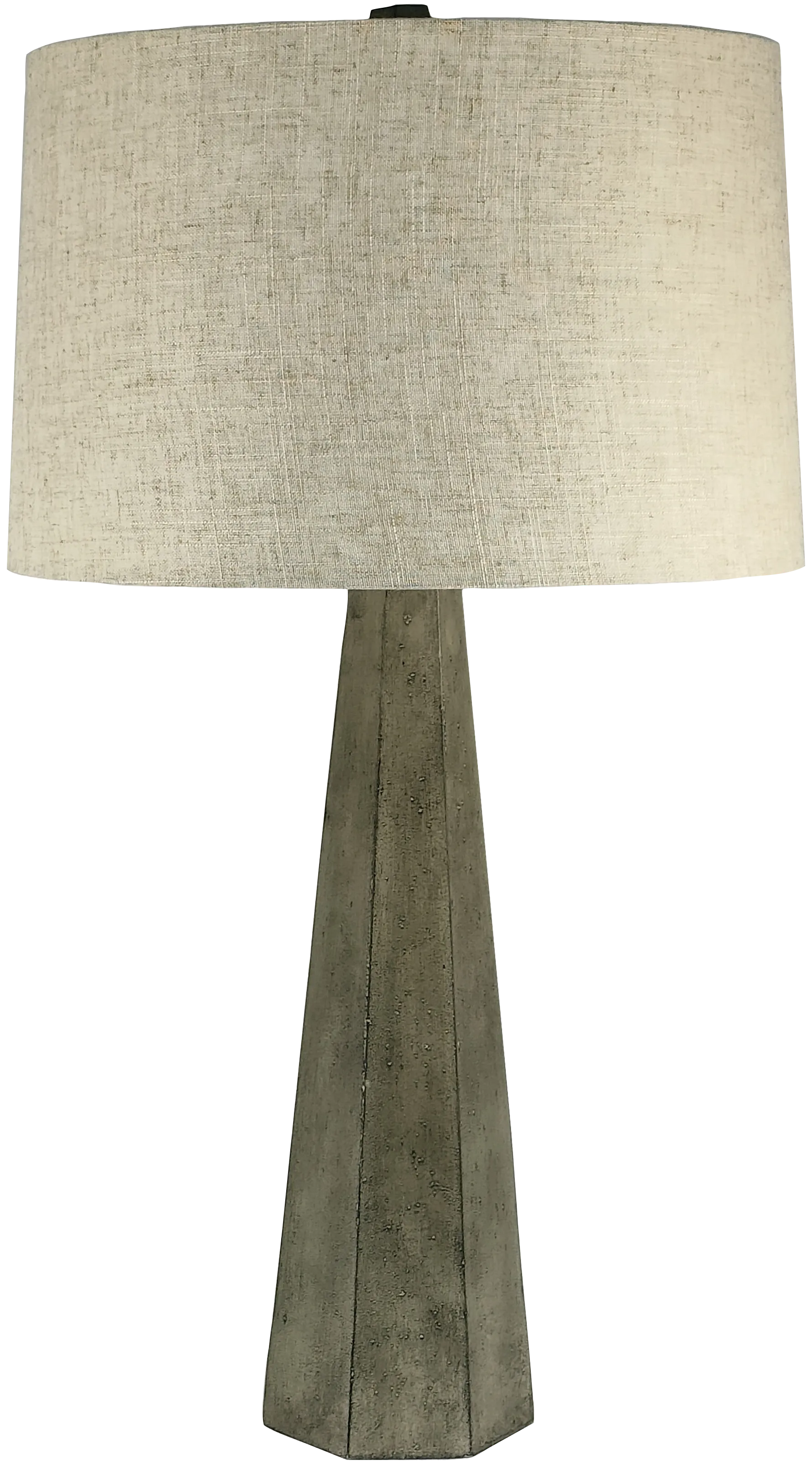 gray table lamp