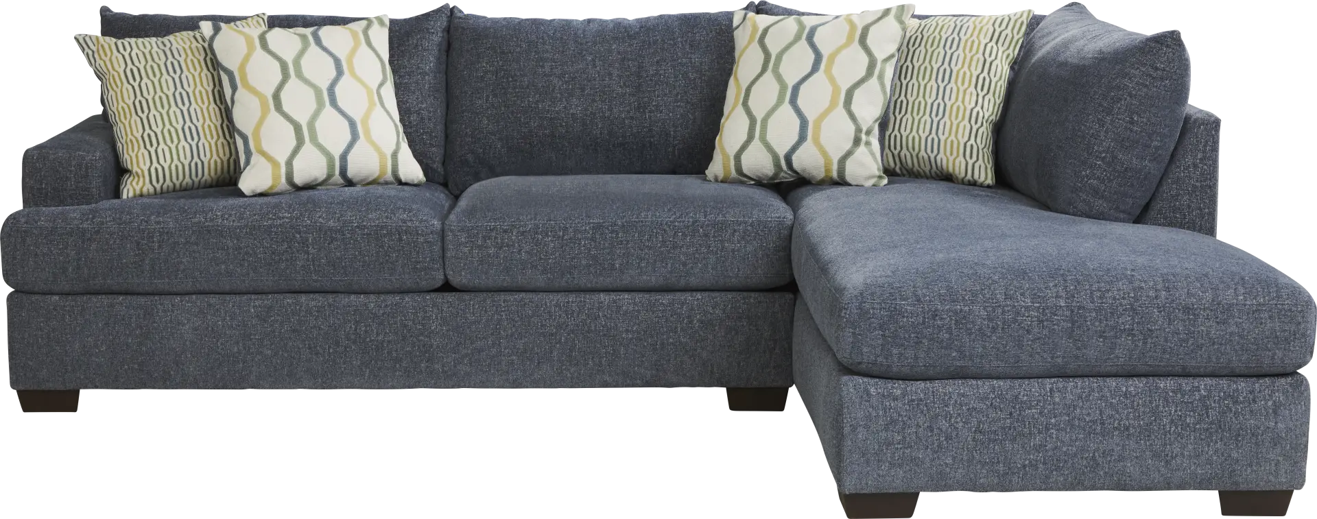 2 pc right arm chaise sectional