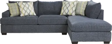 2 pc right arm chaise sectional
