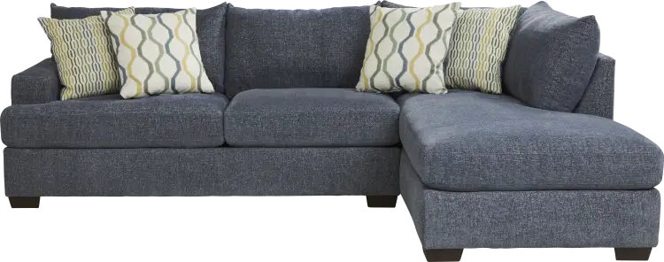 2 pc right arm chaise sectional