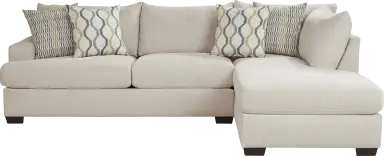 2 pc right arm chaise sectional