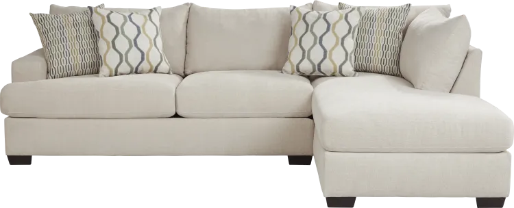 2 pc right arm chaise sectional