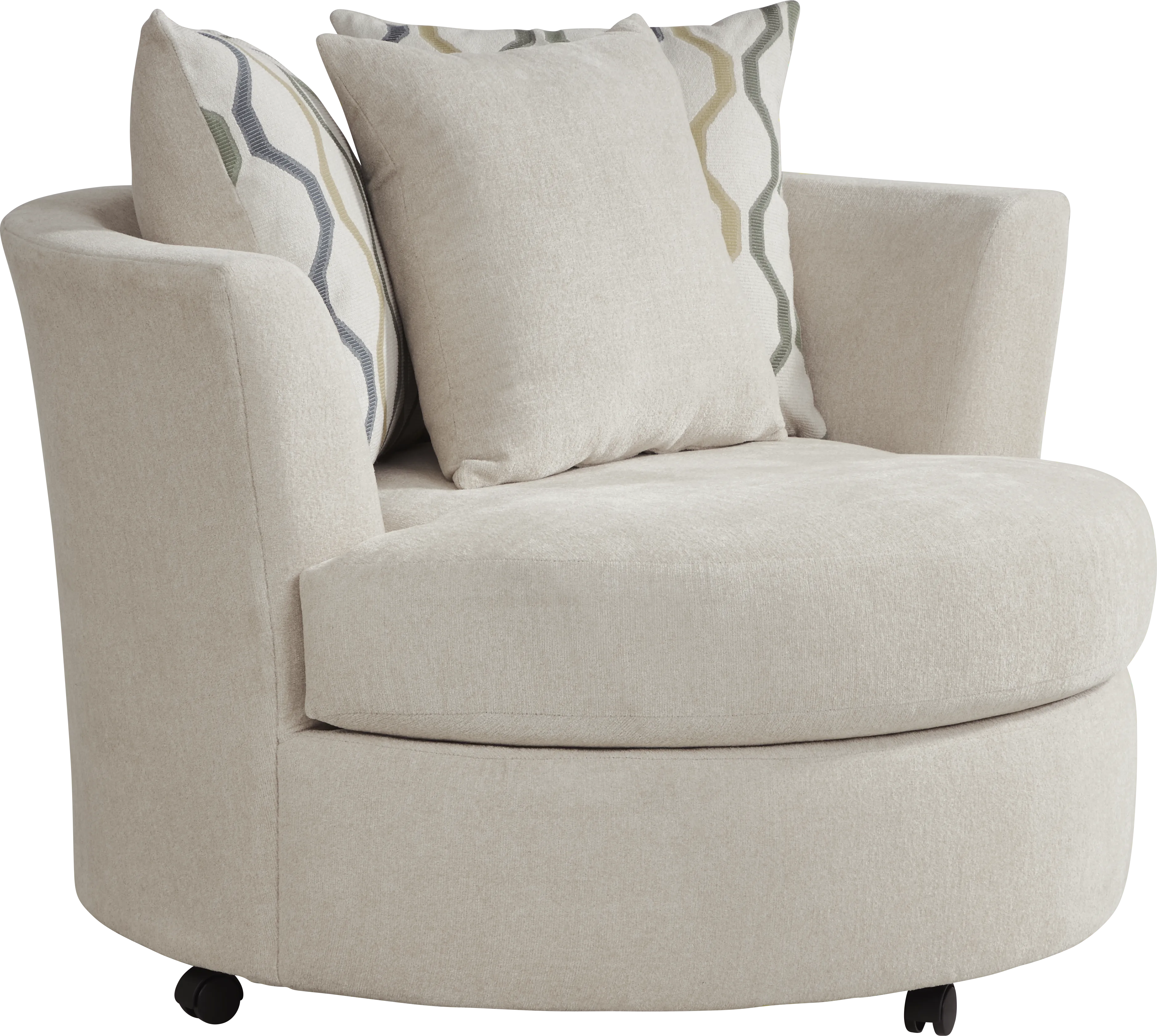 Briar Street Beige Chenille 6 Pc Sectional Living Room - Thumbnail - Image 5