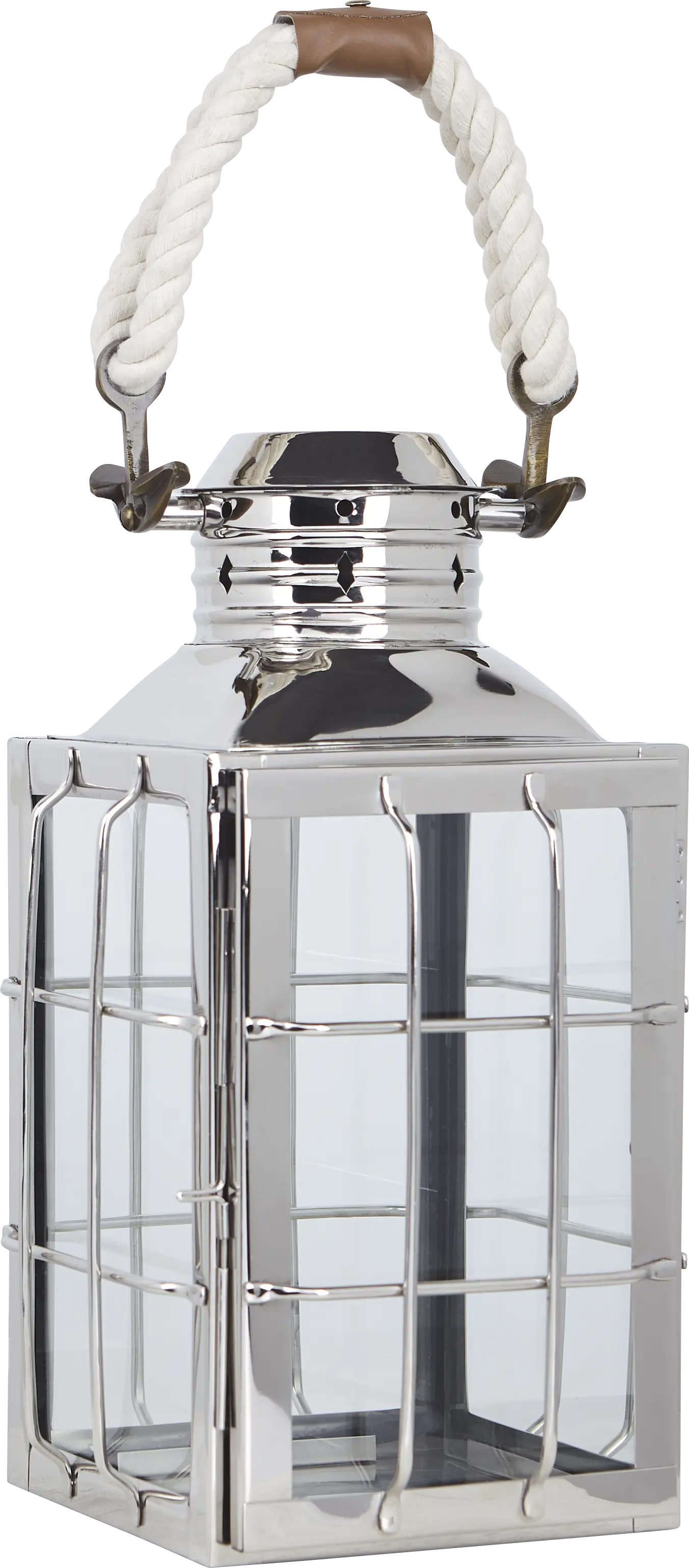 Admiral Cove Silver Medium Indoor/Outdoor Lantern