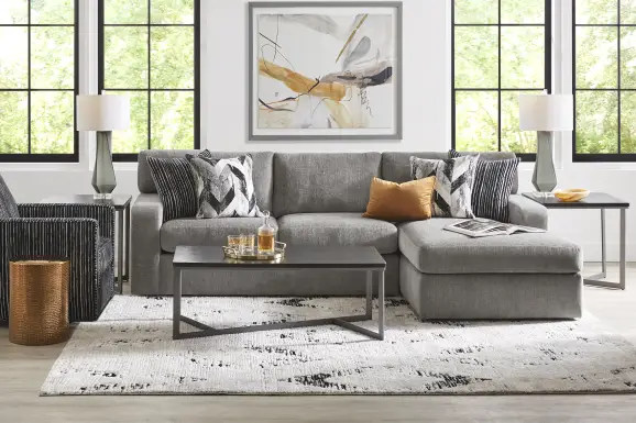 Dekker Park Gray 2 Pc Sectional