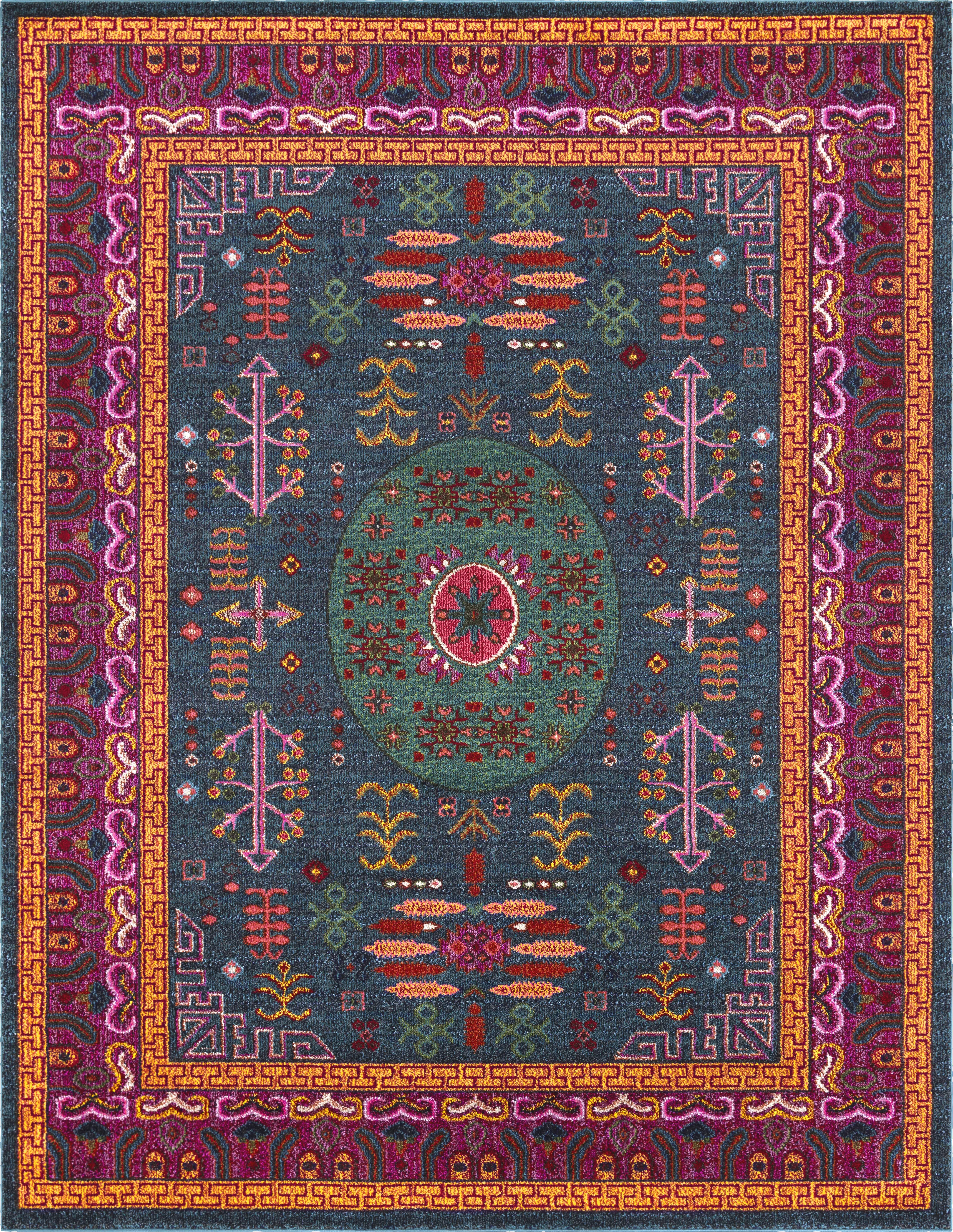 Anoura I Brick Red 7'10 x 10'2 Rug - Thumbnail - Image 1