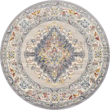 Anilya I Dark Blue 6'7 Round Rug