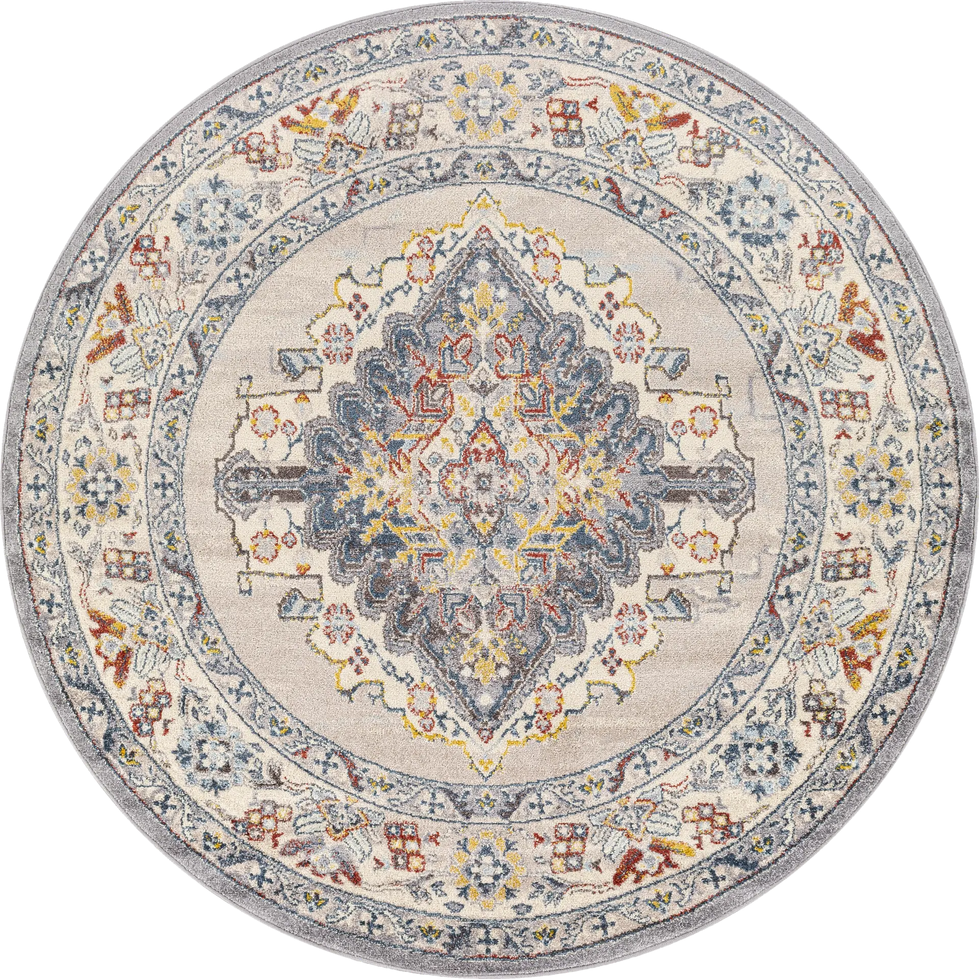 Anilya I Dark Blue 6'7 Round Rug
