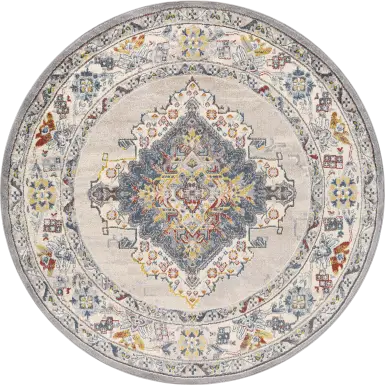 Anilya I Dark Blue 7'10 Round Rug