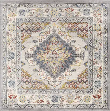 Anilya I Dark Blue 7'10 x 7'10 Square Rug