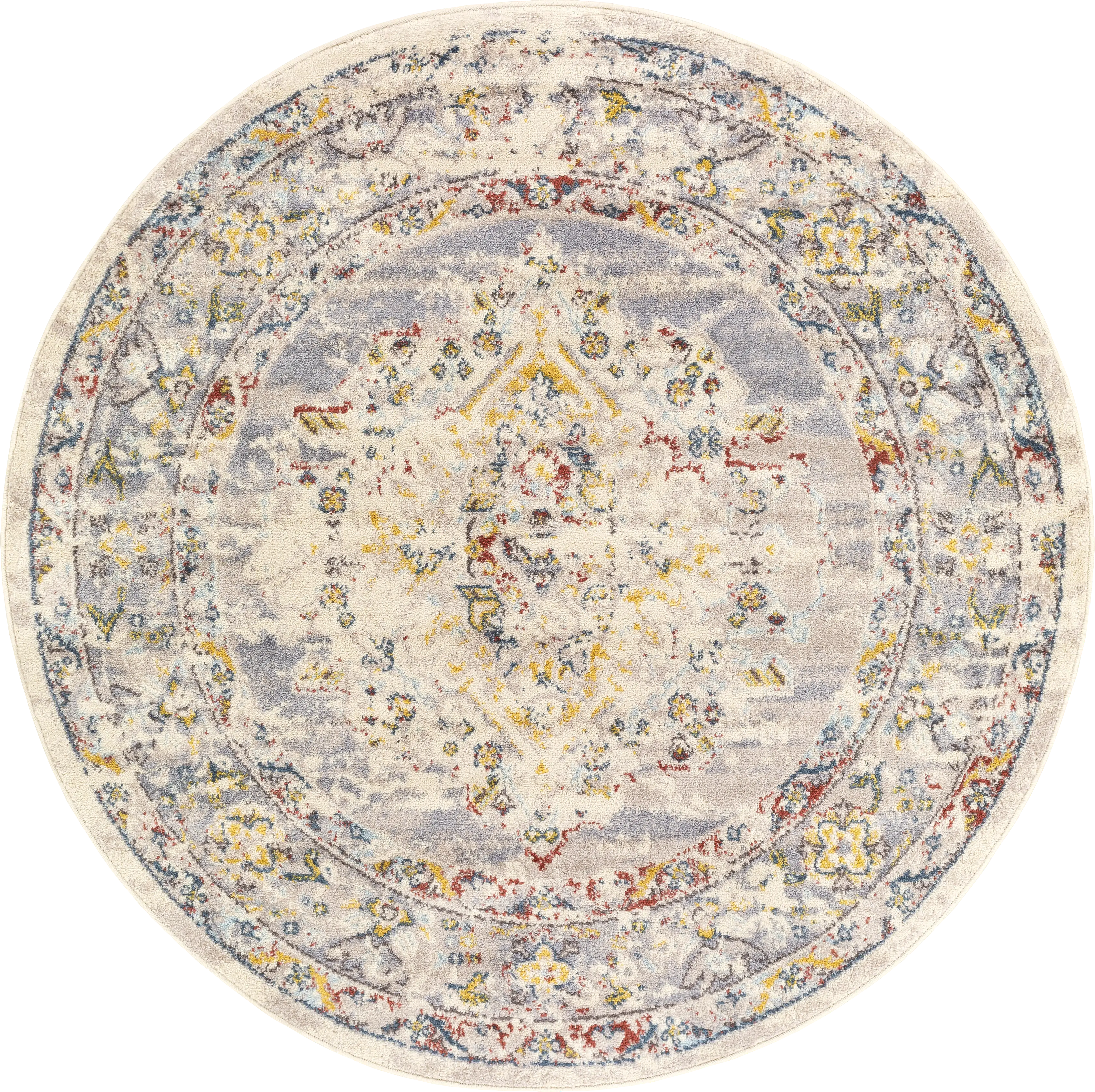 Anilya II Cream 5'3 Round Rug - Thumbnail - Image 1