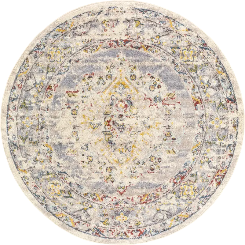 Anilya II Cream 5'3 Round Rug