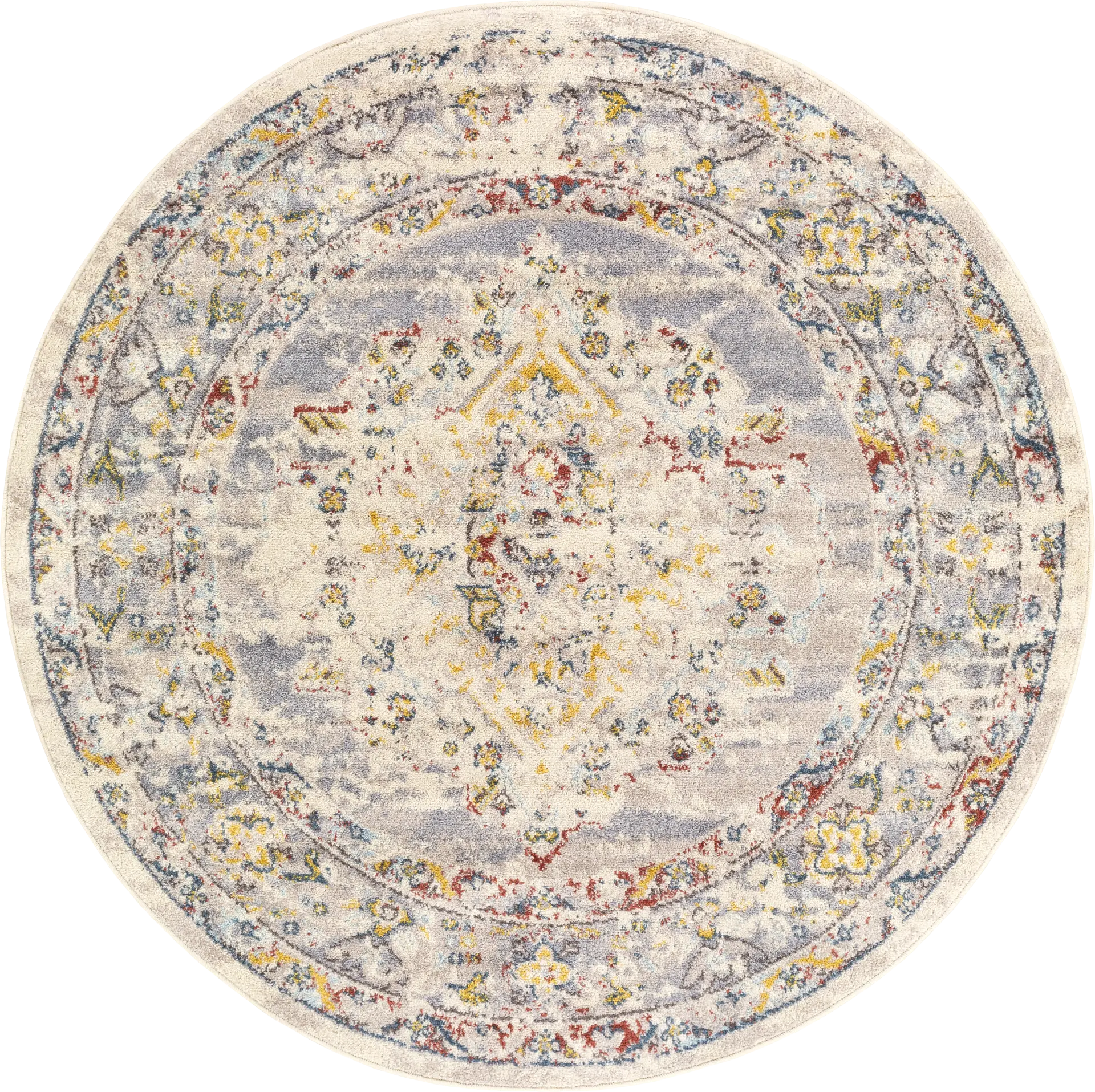 Anilya II Cream 5'3 Round Rug