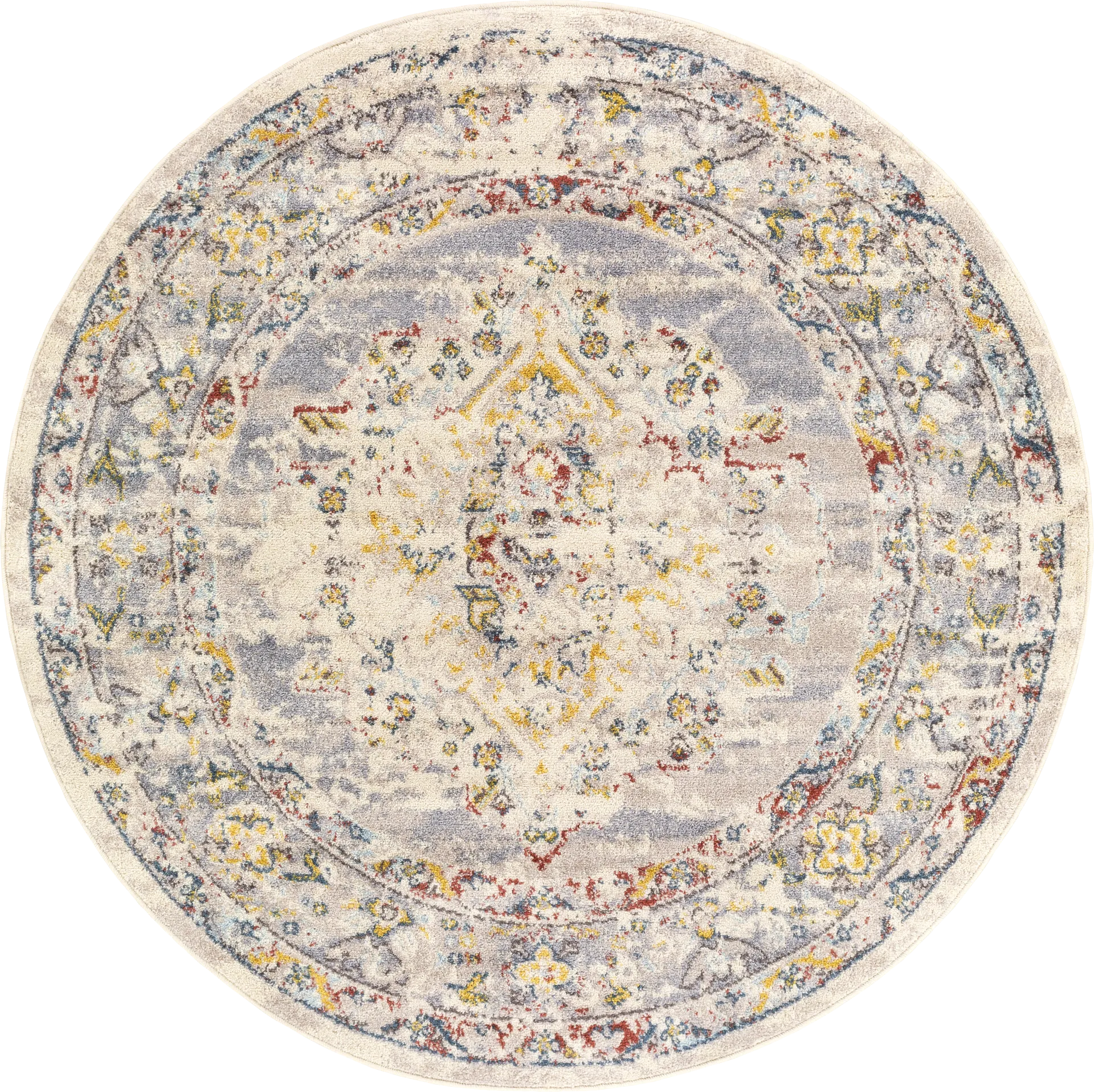 Anilya II Cream 5'3 Round Rug - Image 1