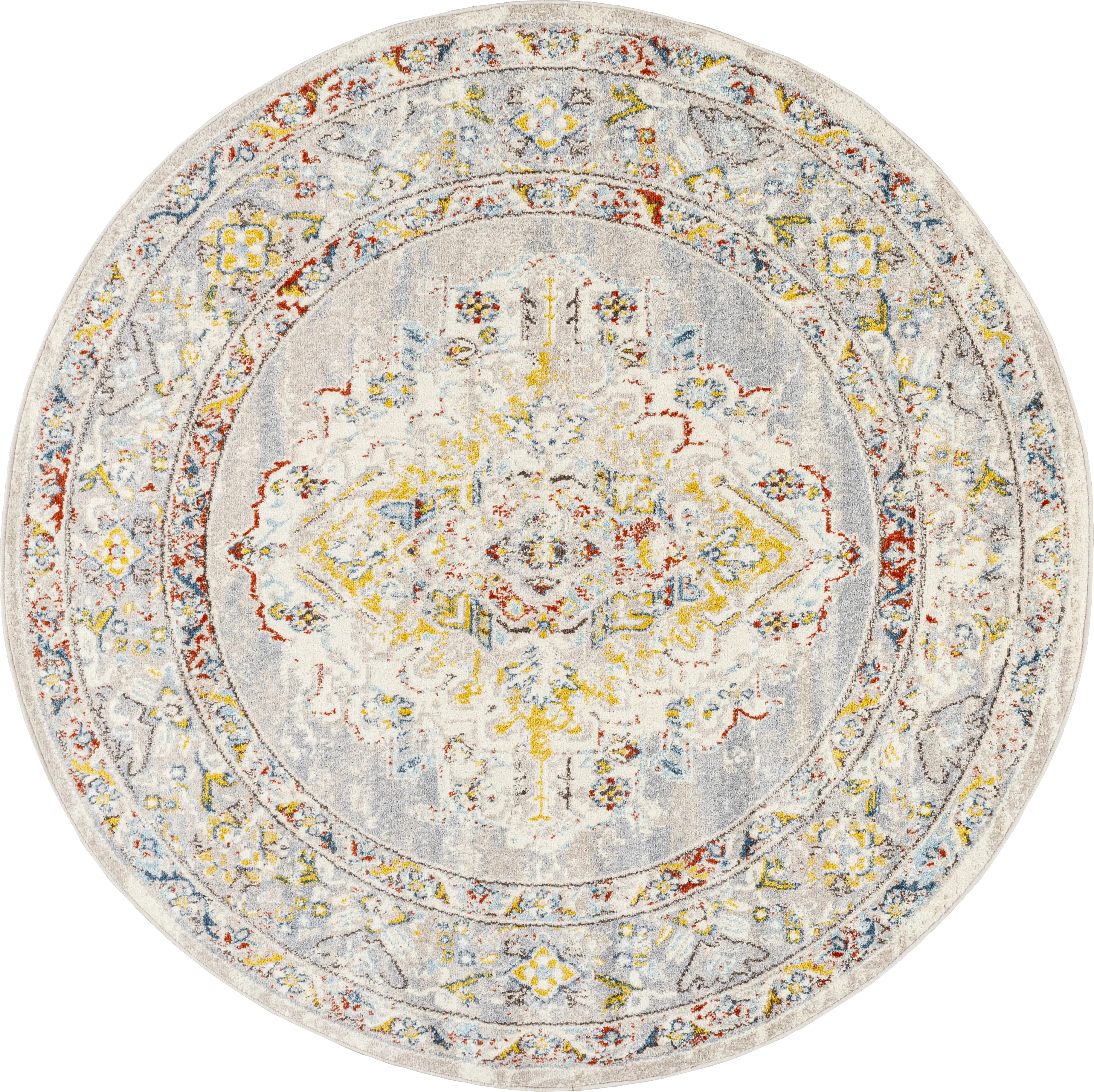 Anilya II Cream 6'7 Round Rug - Thumbnail - Image 1