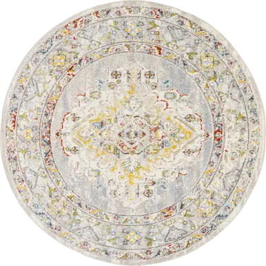 Anilya II Cream 6'7 Round Rug