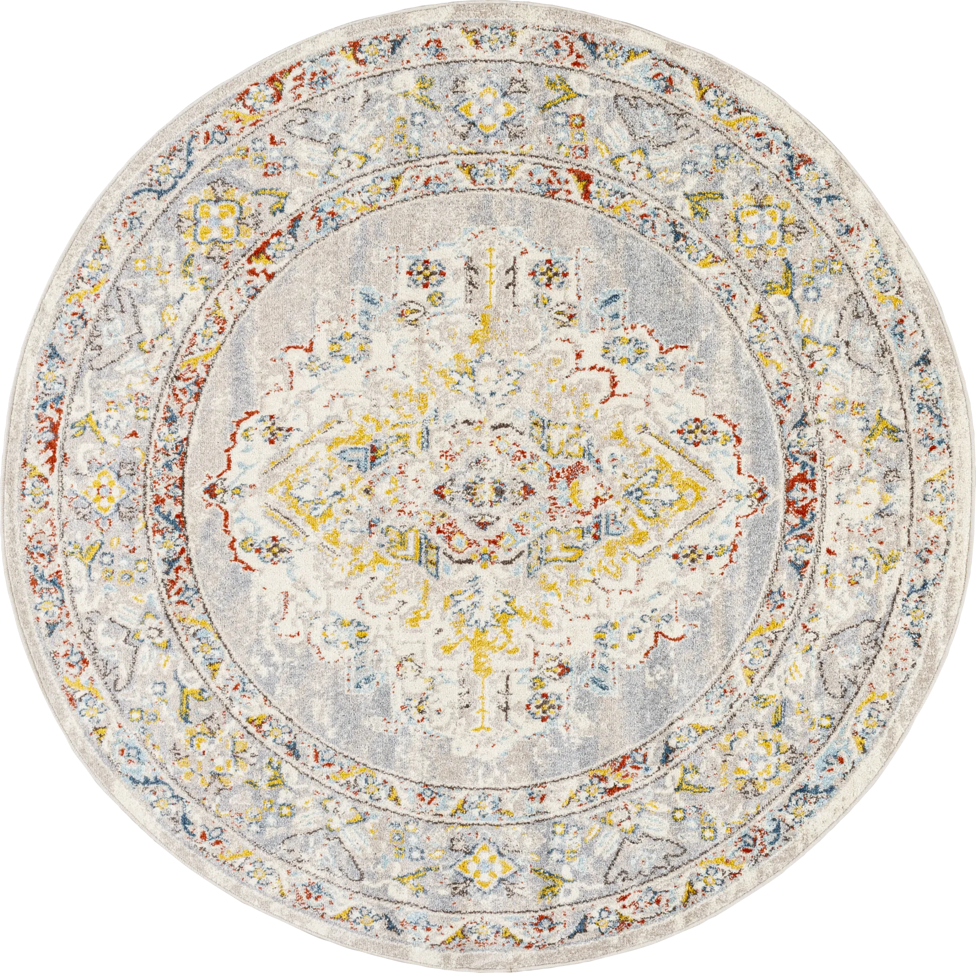 Anilya II Cream 6'7 Round Rug - Image 1