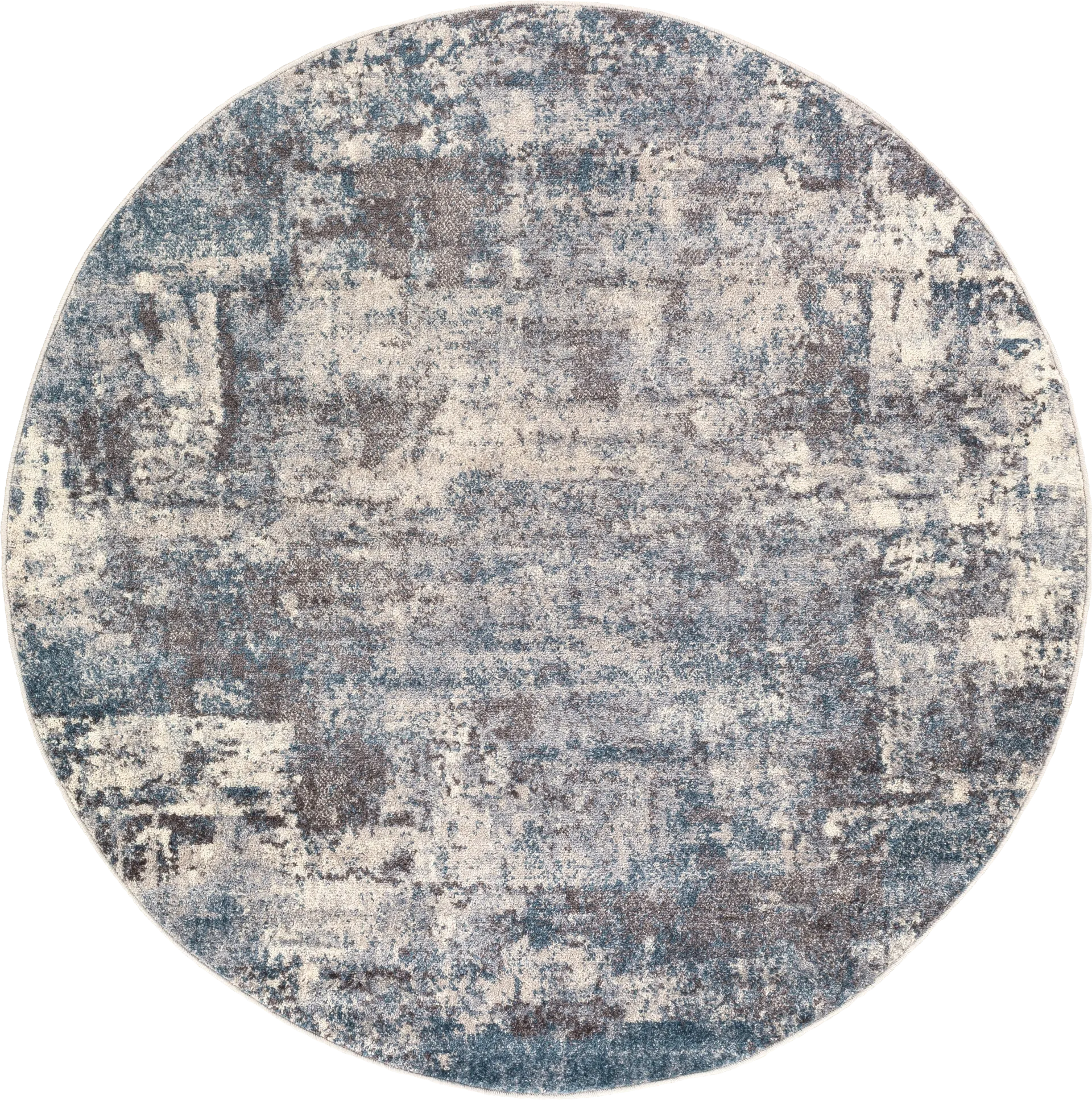 Anilya IV Dark Blue 5'3 Round Rug - Image 1