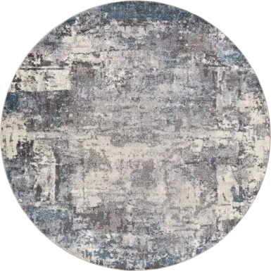 Anilya IV Dark Blue 7'10 Round Rug