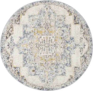 Aloria I Beige 5'3 Round Rug