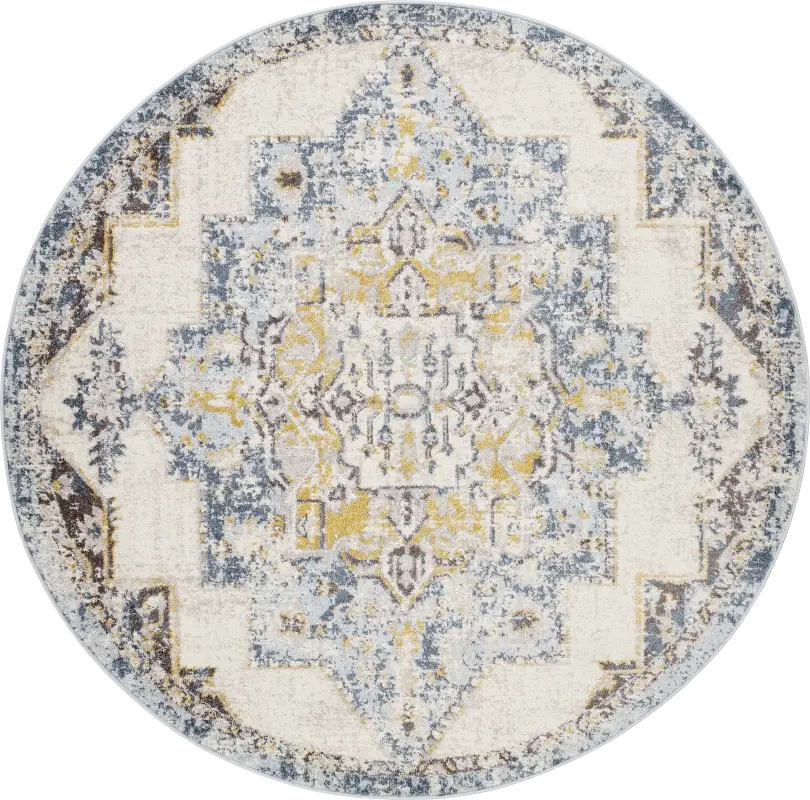 Aloria I Beige 6'7 Round Rug