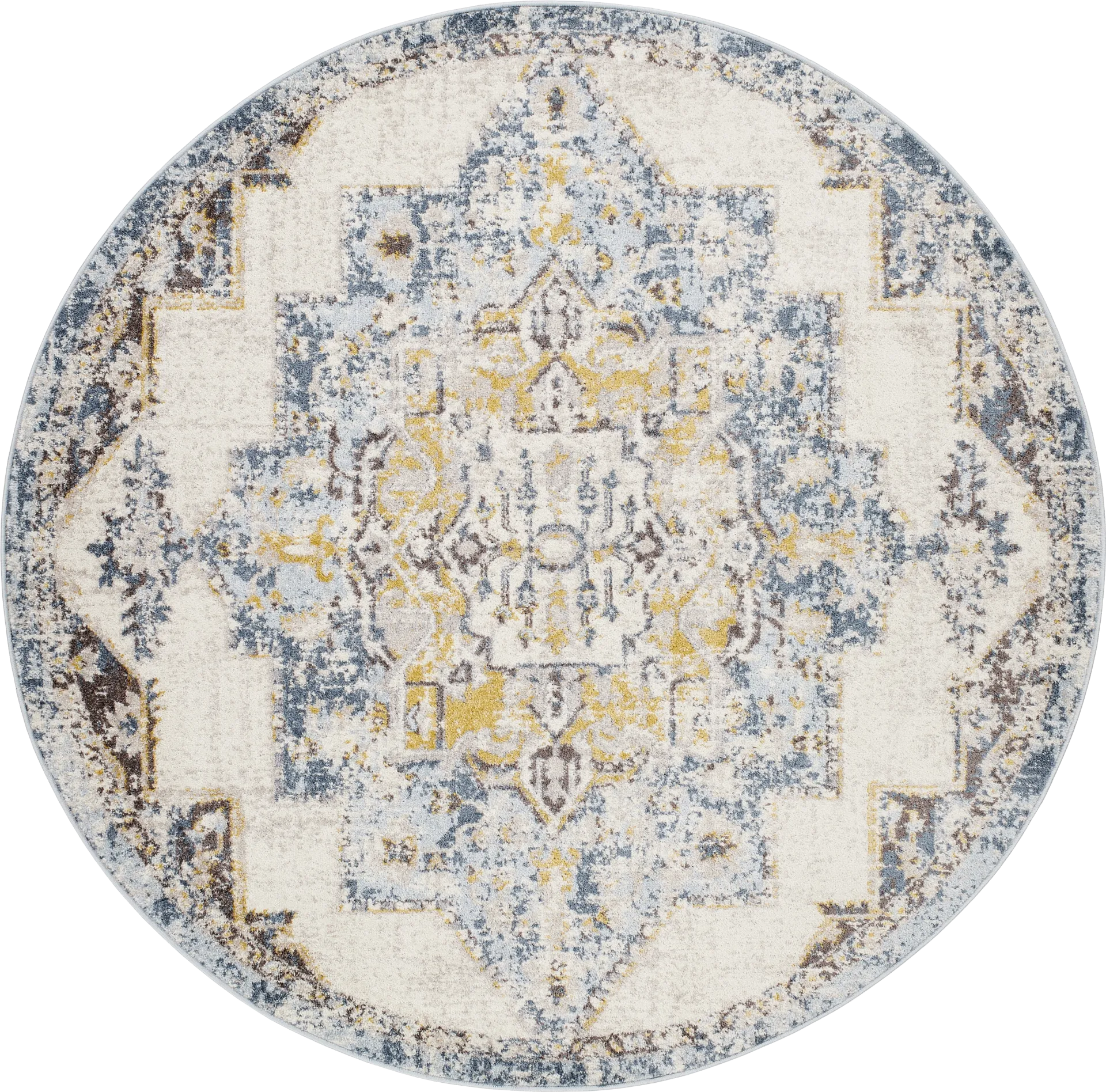 Aloria I Beige 6'7 Round Rug - Image 1
