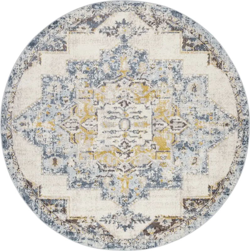 Aloria I Beige 7'10 Round Rug
