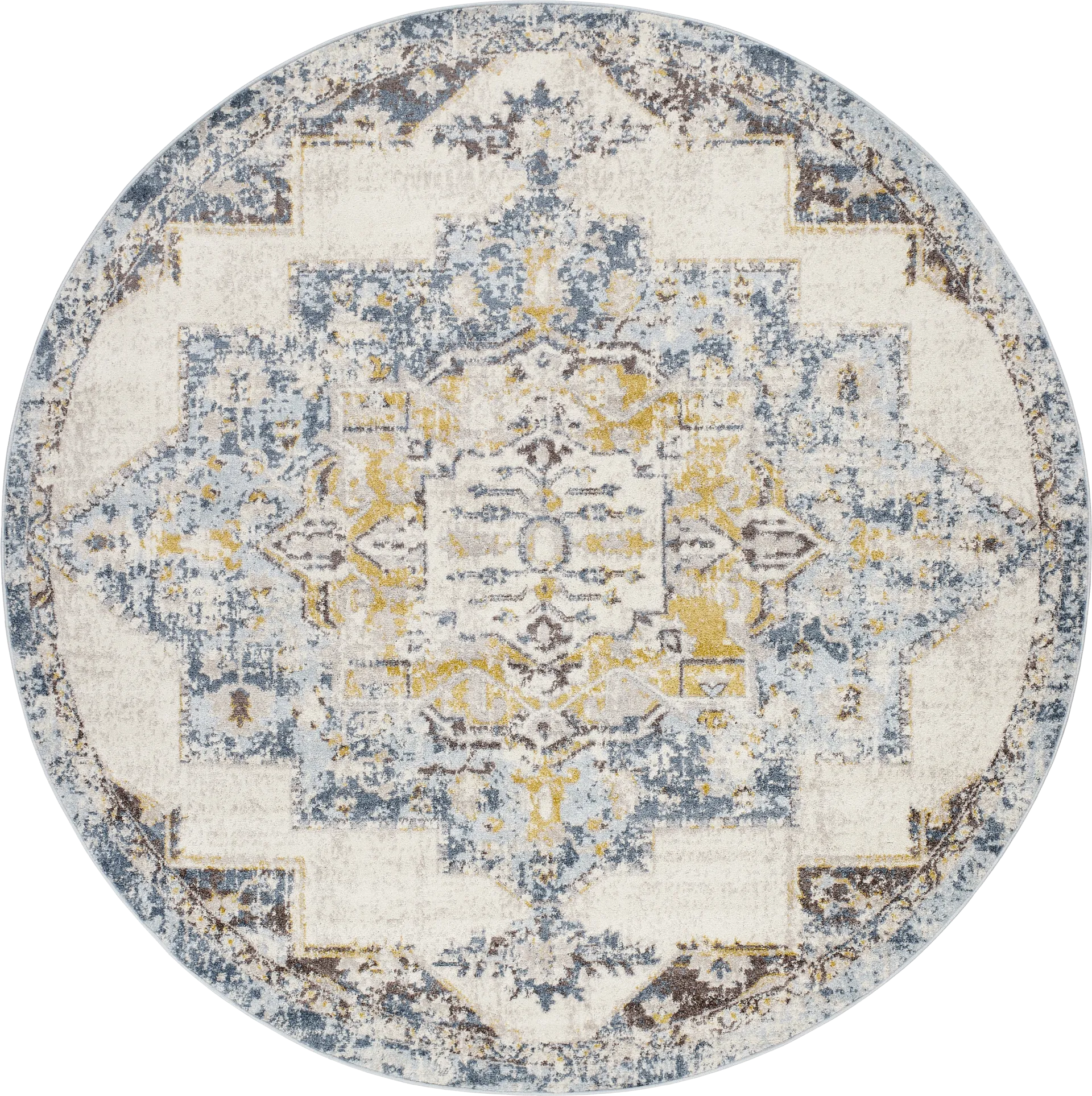 Aloria I Beige 7'10 Round Rug - Image 1