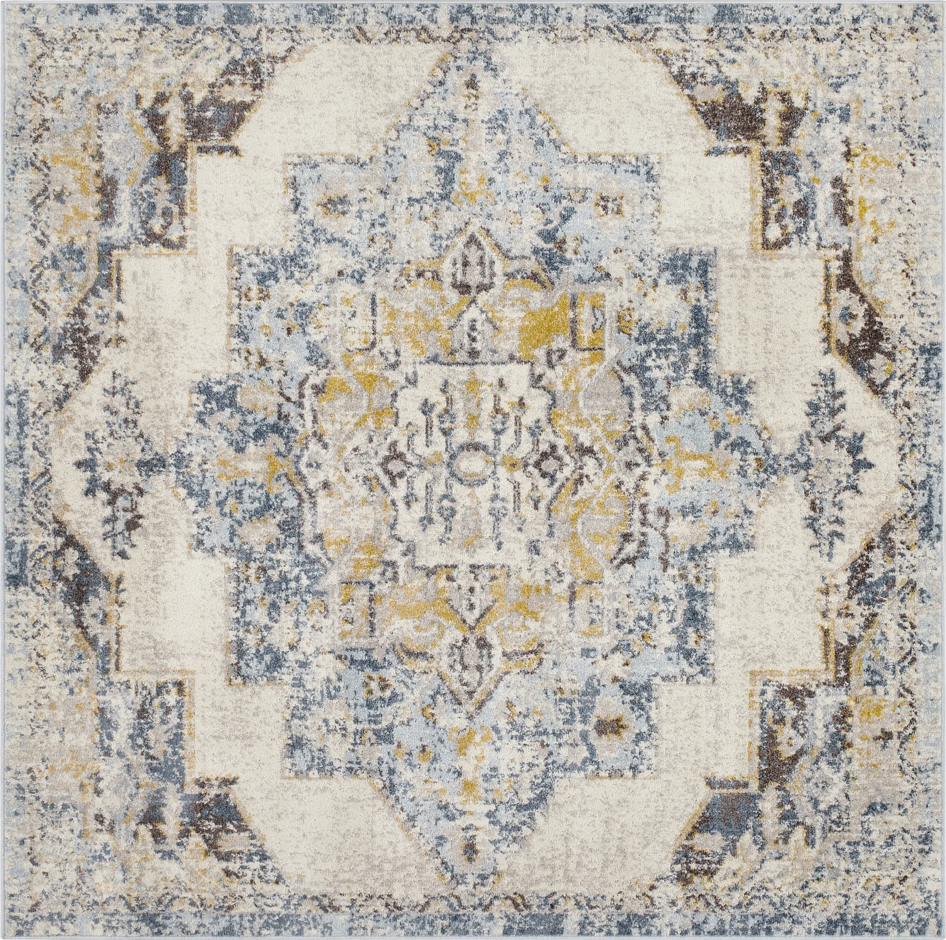 Aloria I Beige 6'7 Square Rug - Image 1