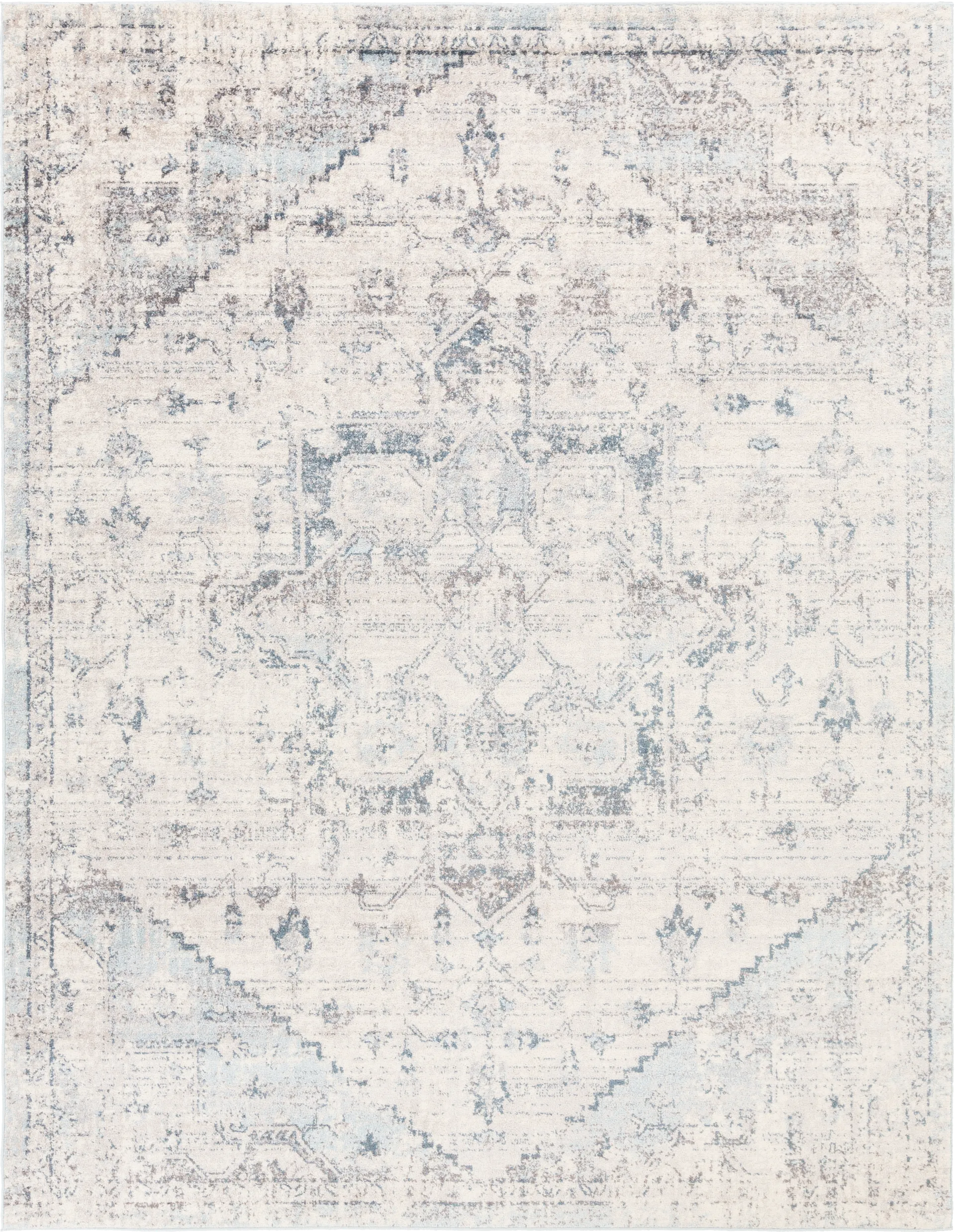Aloria II Cream 7'10 x 10'3 Rug - Image 1