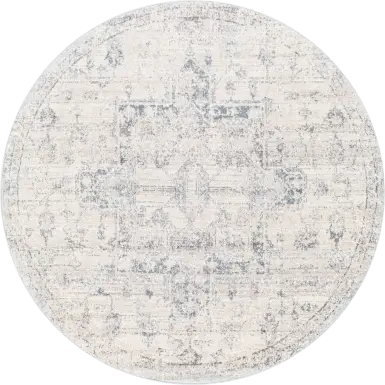 Aloria II Cream 6'7 Round Rug