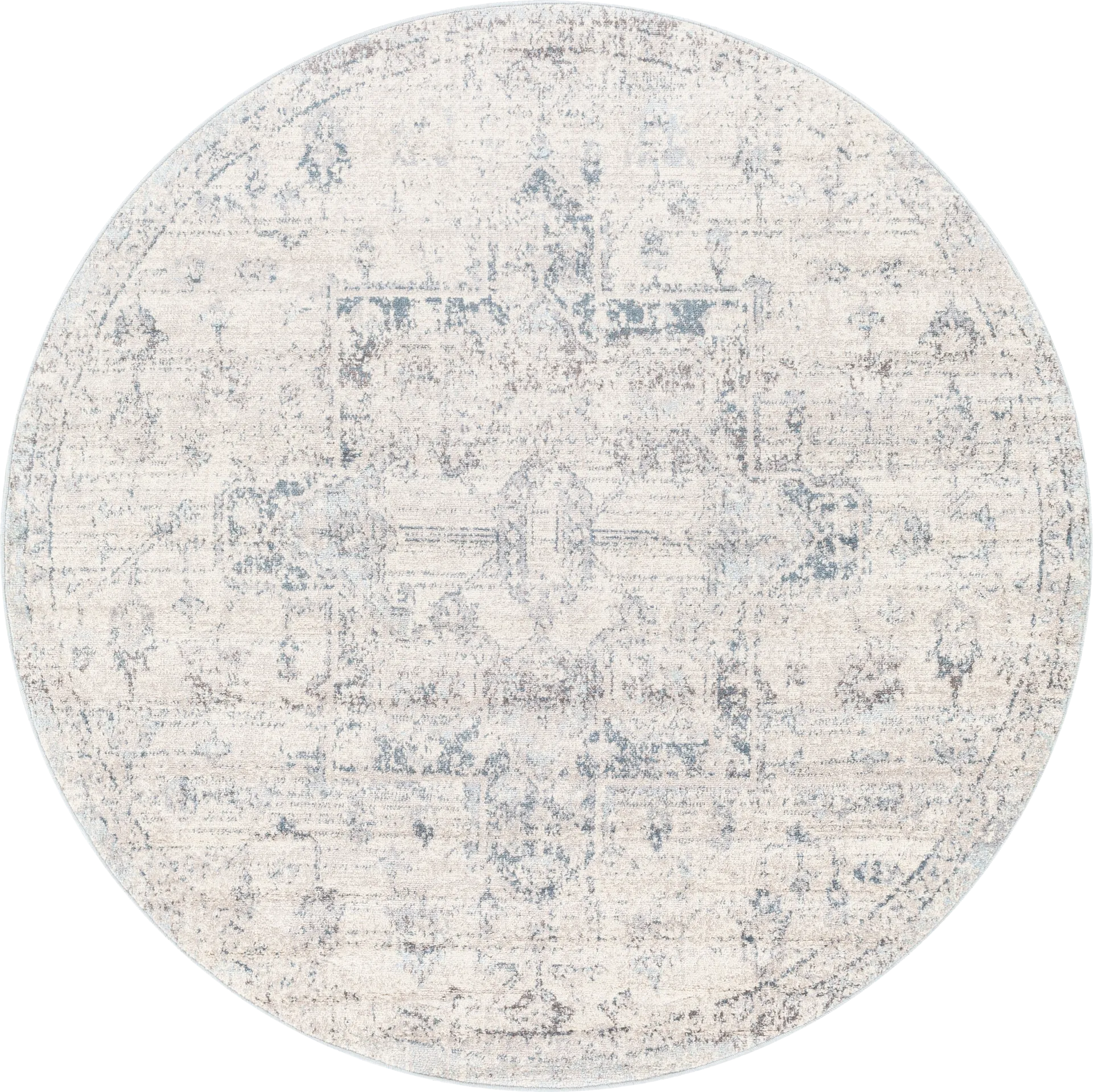 Aloria II Cream 6'7 Round Rug - Image 1