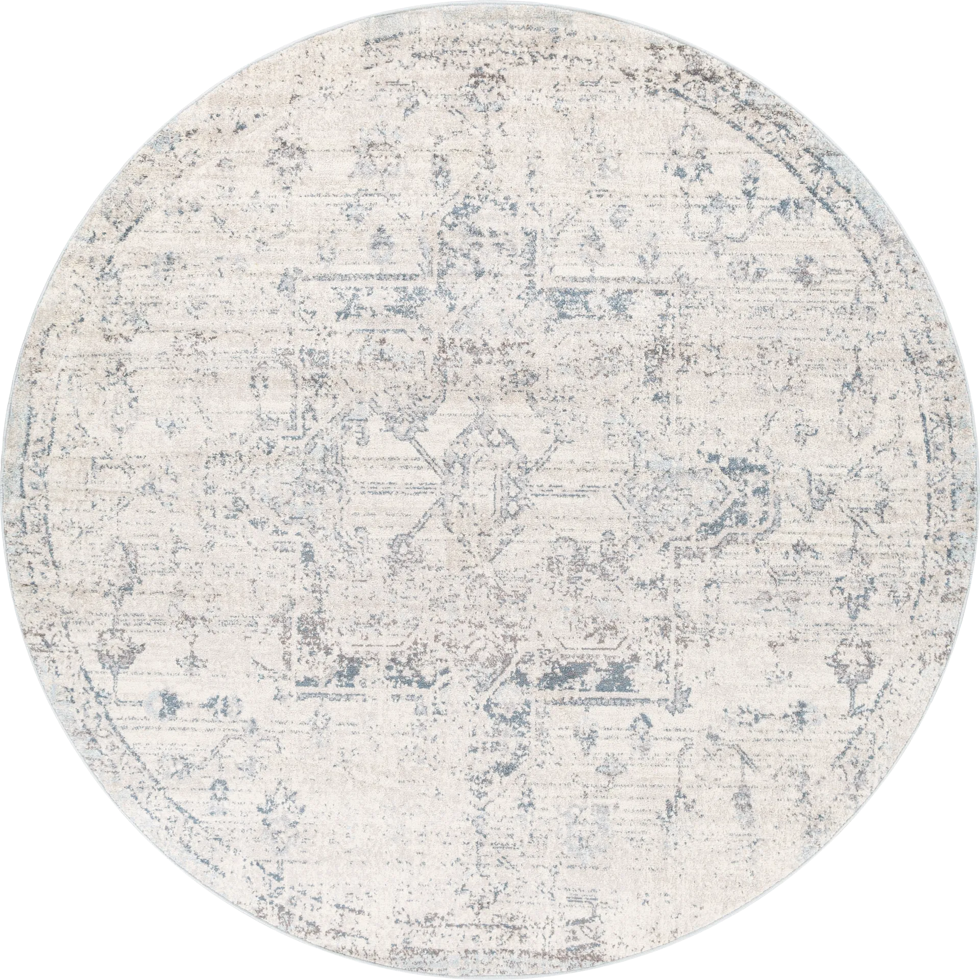Aloria II Cream 7'10 Round Rug - Image 1
