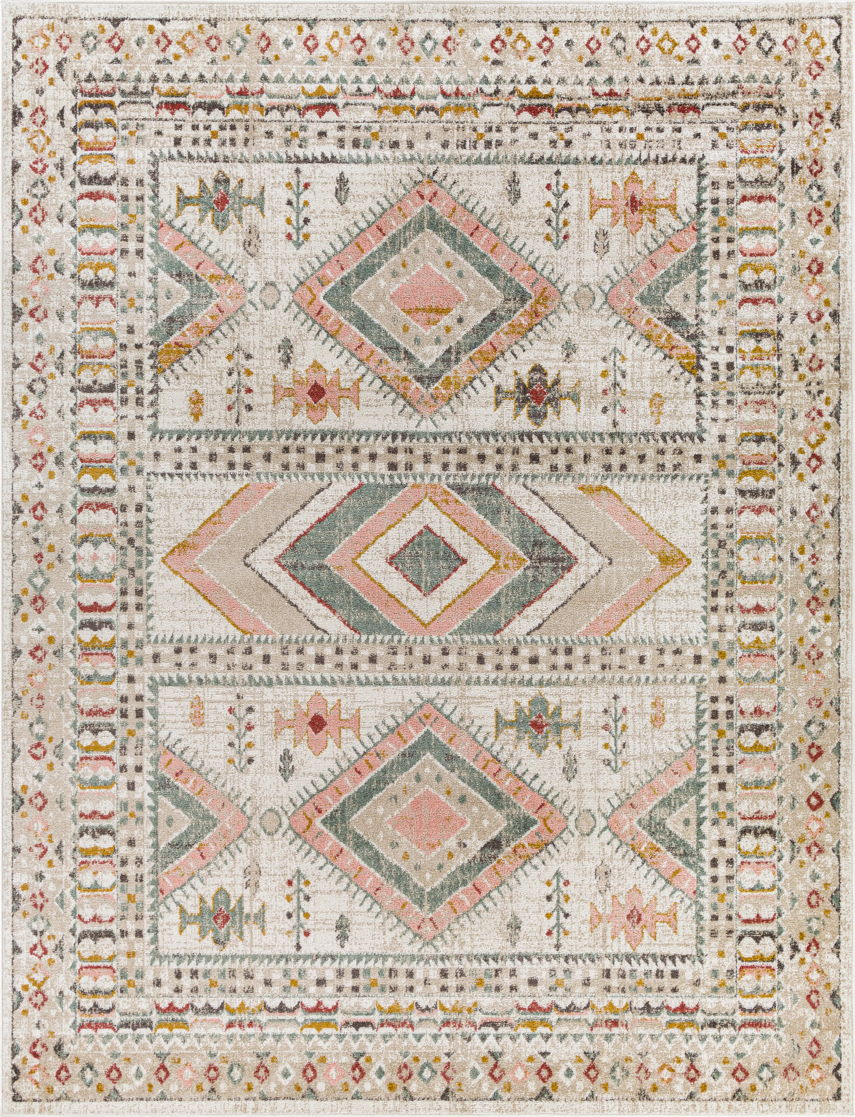 Aloria IV Beige 7'10 x 10'3 Rug - Thumbnail - Image 1