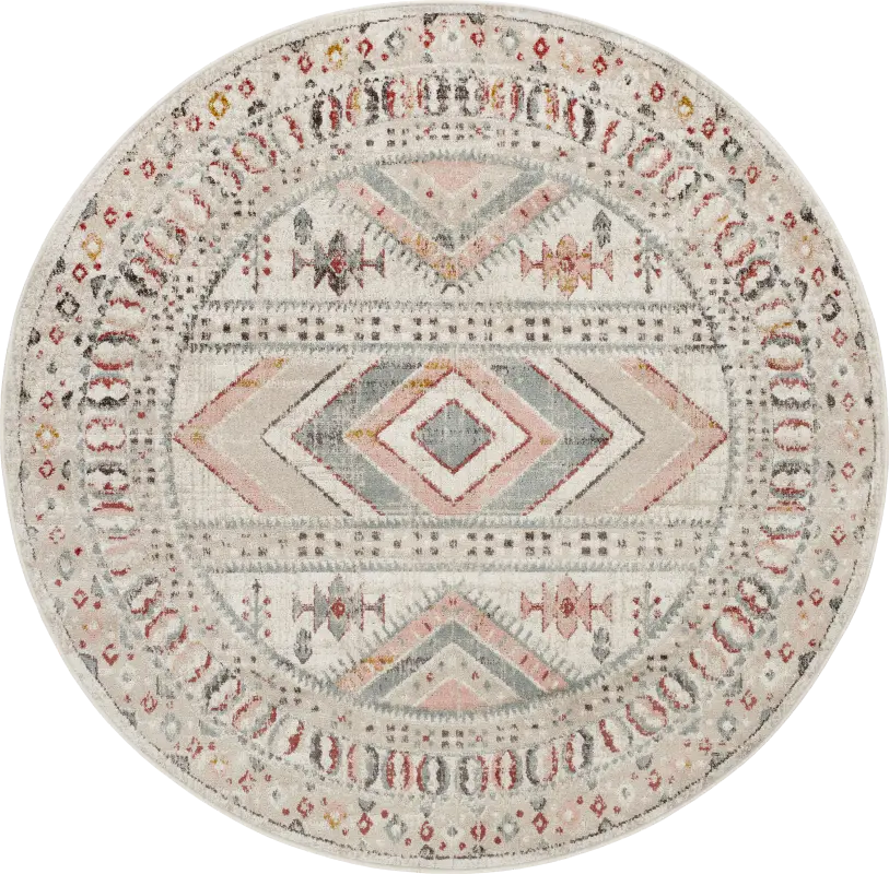 Aloria IV Beige 5'3 Round Rug