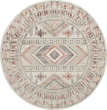 Aloria IV Beige 6'7 Round Rug