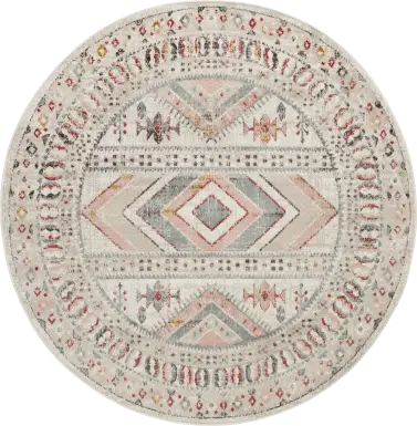 Aloria IV Beige 7'10 Round Rug