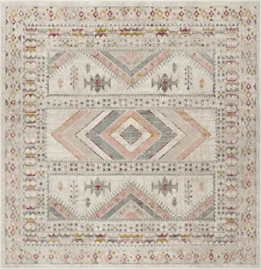 Aloria IV Beige 7'10 Round Rug