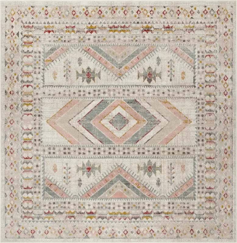Aloria IV Beige 7'10 Round Rug