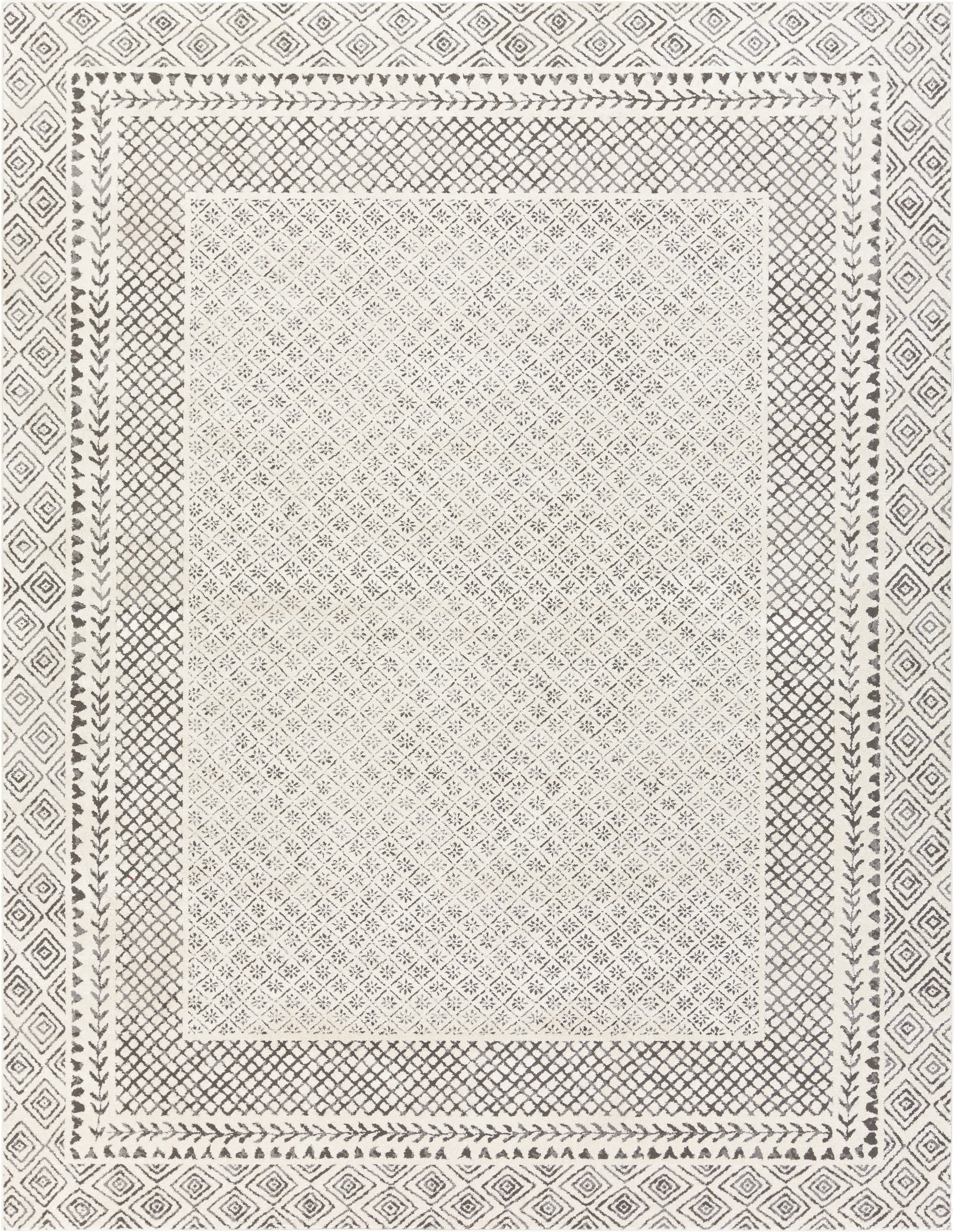 Elnaria Charcoal 7'10 x 10'2 Rug - Thumbnail - Image 1