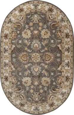 Belinera Brown 6' x 9' Oval Rug