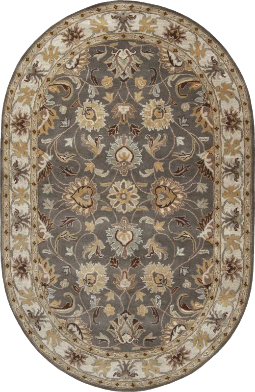 Belinera Brown 6' x 9' Oval Rug