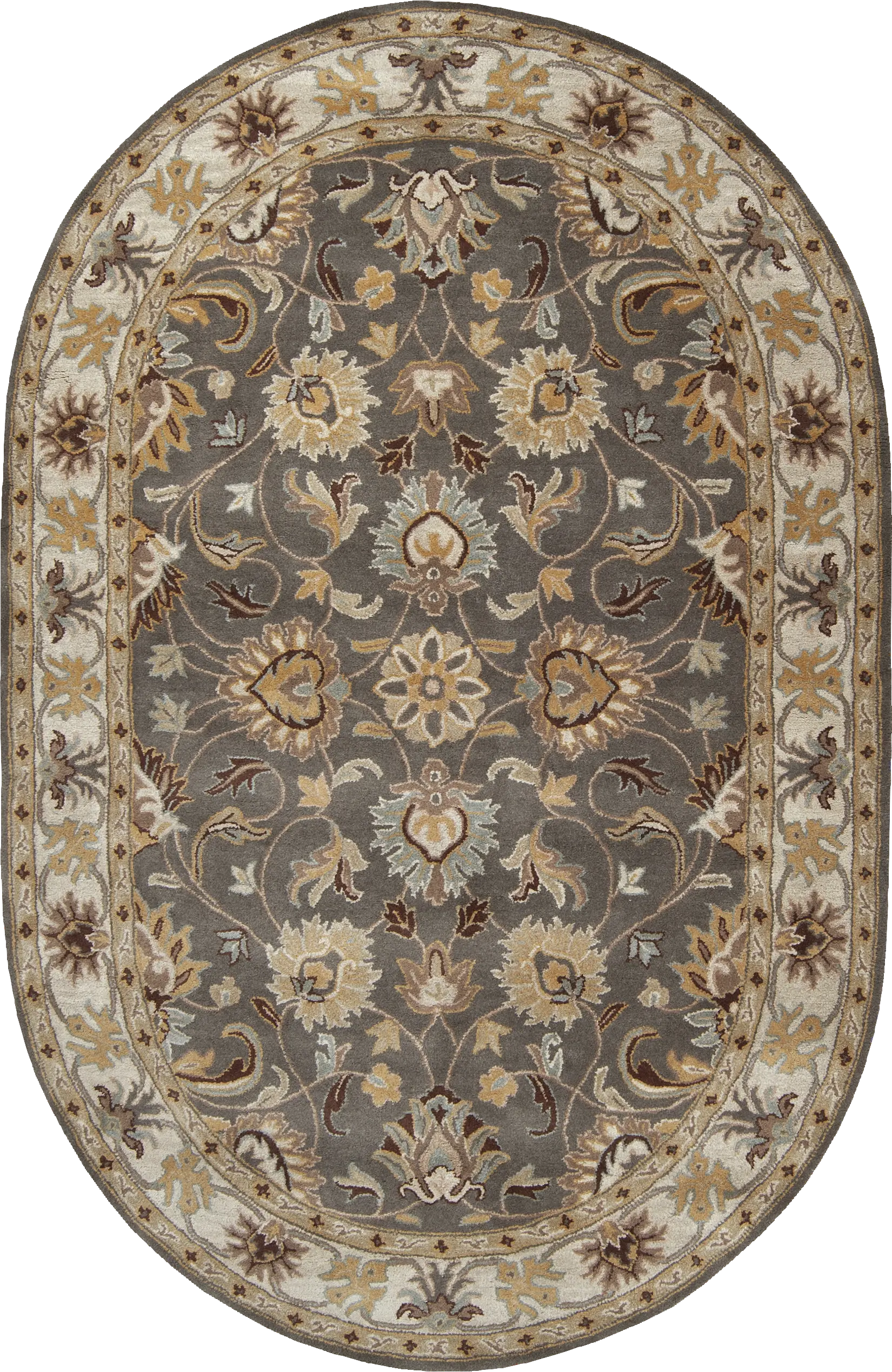 Belinera Brown 6' x 9' Oval Rug