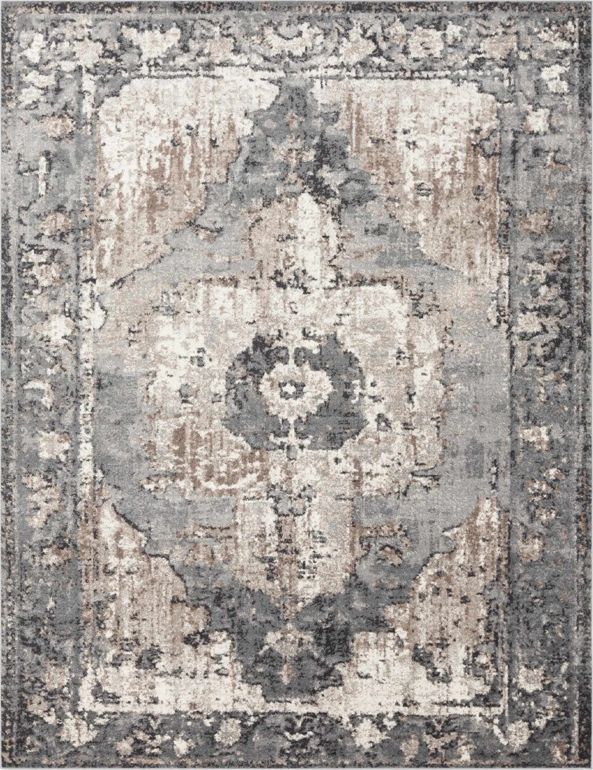 Elseina I Charcoal 7'10 x 10'3 Rug - Image 1