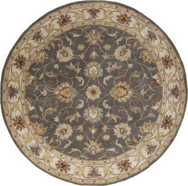 Belinera Brown 4' Round Rug