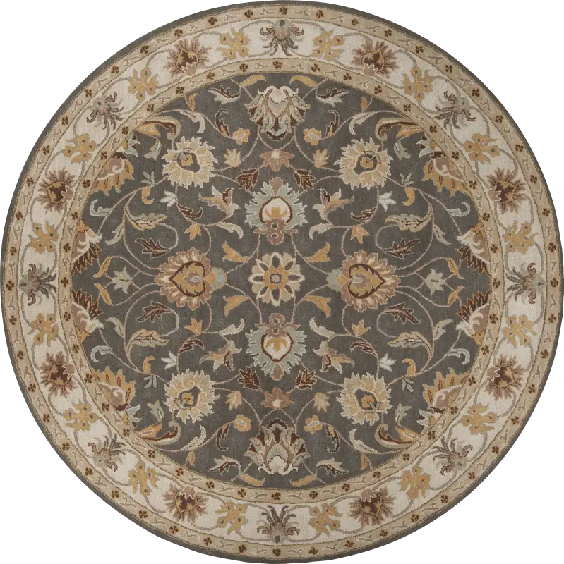 Belinera Brown 8' Round Rug