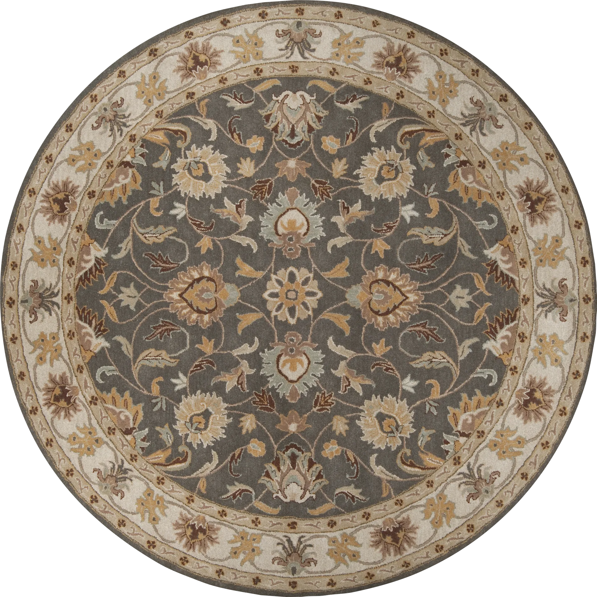 Belinera Brown 8' Round Rug - Image 1