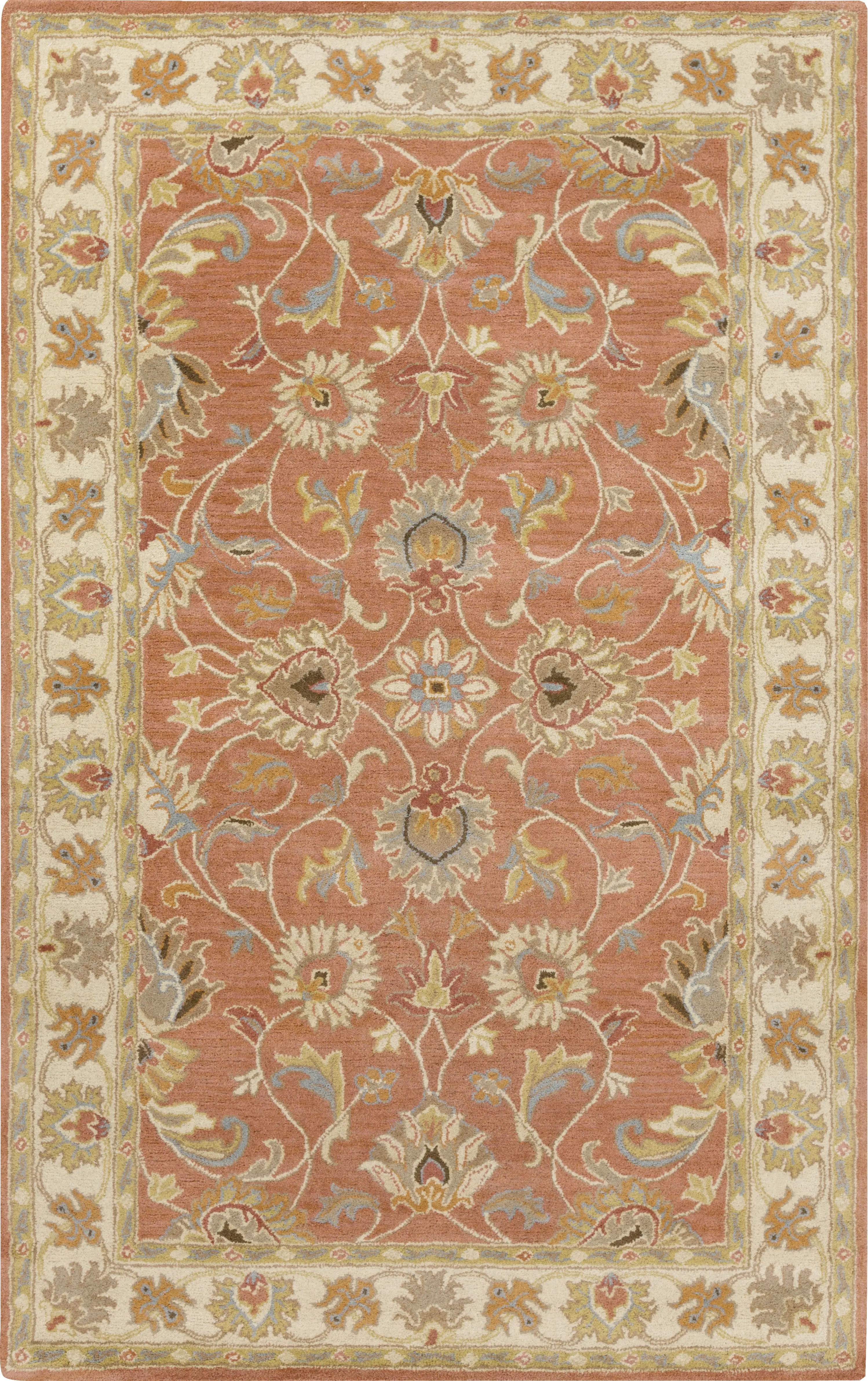 Belinera Orange 5' x 8' Rug - Thumbnail - Image 1